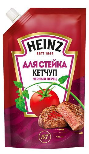 Кетчуп Для стейка Черный перец, Heinz, 320 гр