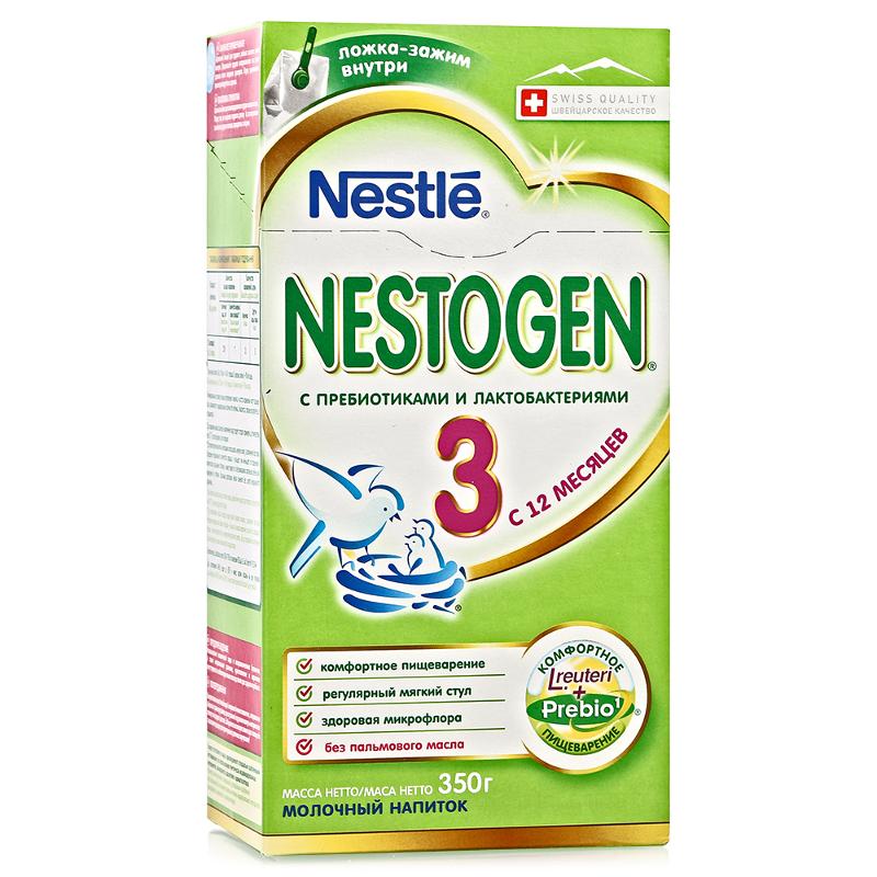 Смесь сухая молочная с пребиотиками и лактобактериями 3 (с 12 месяцев), Nestogen, 350 гр