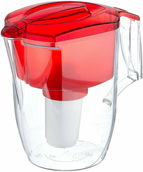 Фильтр - кувшин для воды Гарри (красный), объем 3,9 л, Аквафор	