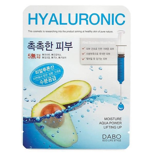 Тканевая маска для лица с гиалуроновой кислотой Hyaluronic, Dabo