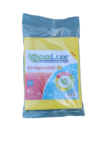 Салфетки вискозные, EcoLux, 3 шт