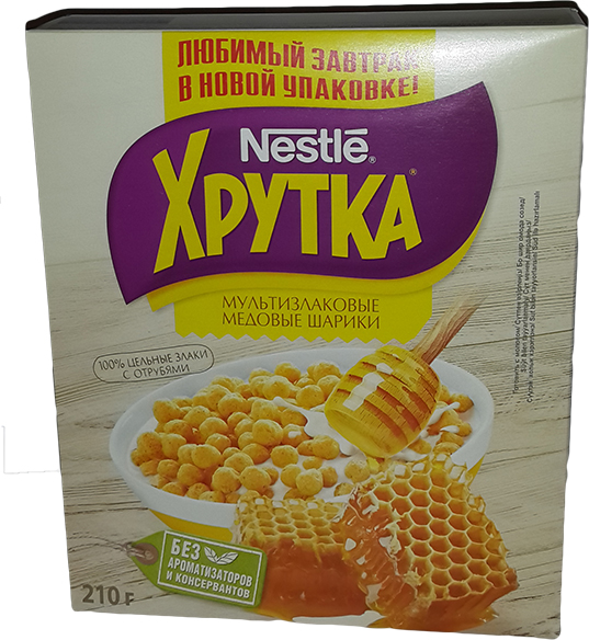 Мультизлаковые медовые шарики (кор.), Nestle Хрутка, 210 гр