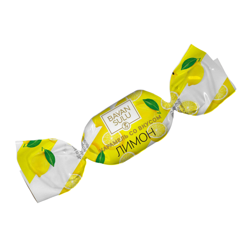 Карамель BS со вкусом лимона, Баян Сулу, 30 штук (200 гр. ± 10 гр.)