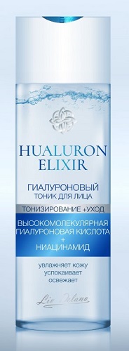 Гиалуроновый тоник Тонизирование+уход, Hyaluron Elixir, 200 мл