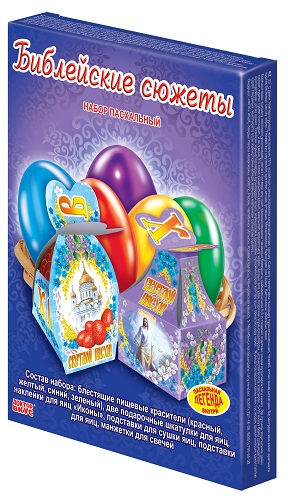 Пасхальный набор для детского творчества для декорирования яиц "Библейские сюжеты", Доктор Вкус