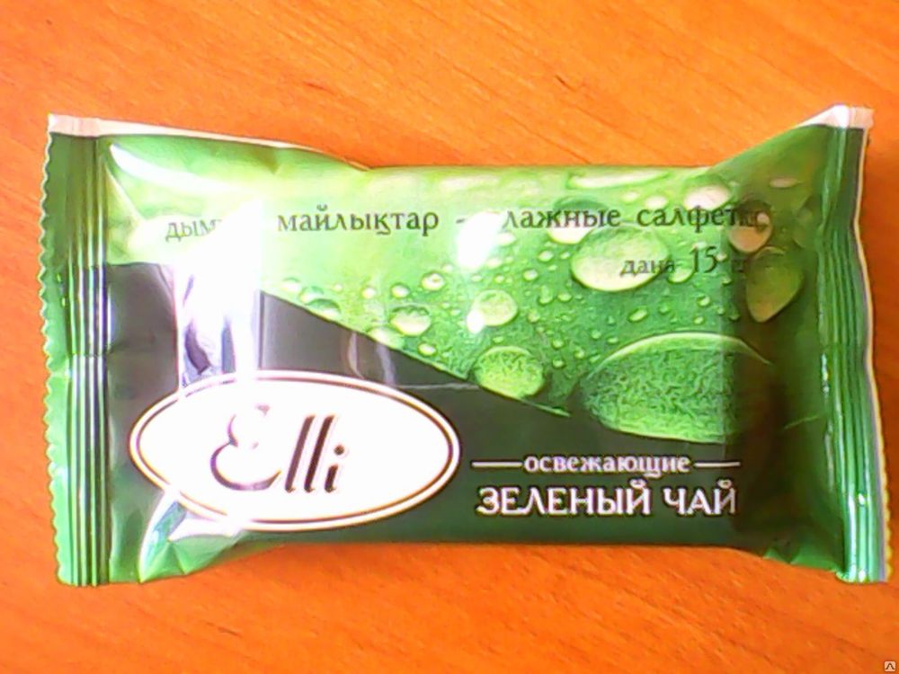 Салфетки влажные освежающие (6 ароматов в ассорт.), Elli, 15 шт