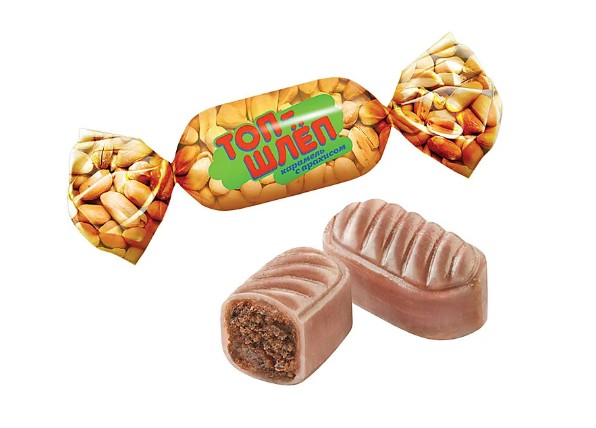 Конфеты Карамель "Топ Шлёп", Яшкино, 250 гр. (± 10 гр.)