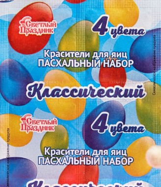 Красители для яиц Классический 4 цвета, Светлый праздник