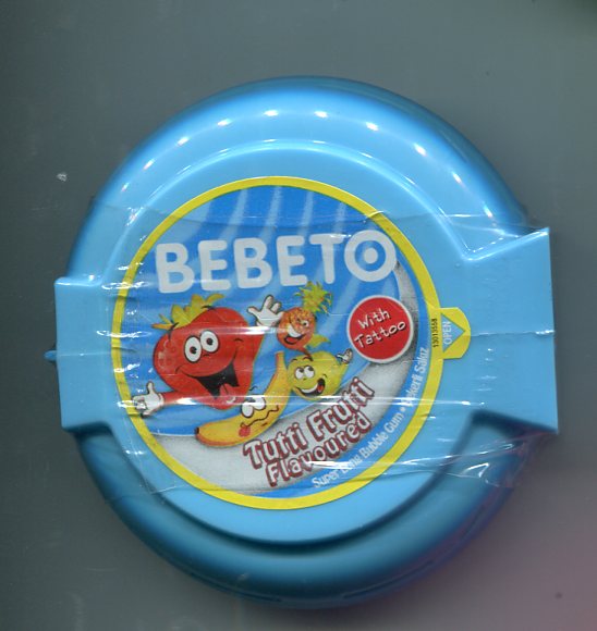 Bebeto жевательная резинка в рулетке+Тату, 40 гр