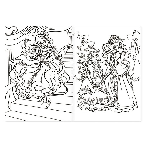 Раскраска «Сказочные принцессы», 16 стр., формат А4