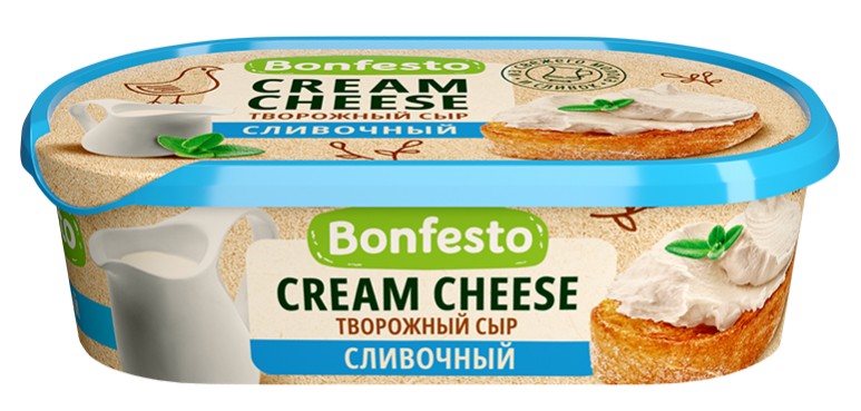 Сыр творожный Кремчиз Сливочный, Bonfesto, 140 гр (Беларусь)