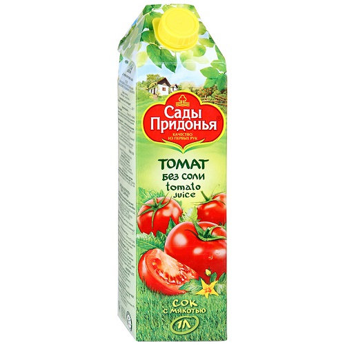 Сок томатный без соли, Сады Придонья, 1 л