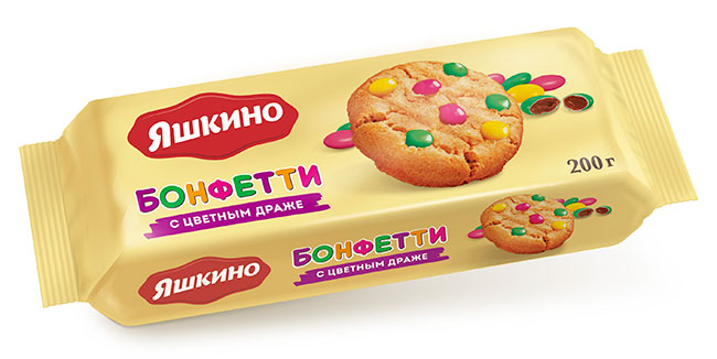 Печенье "Бонфетти", Яшкино, 200 гр