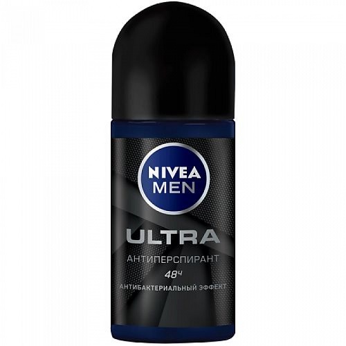 Дезодорант Ultra антибактериальный эффект (шарик.), Nivea Men, 50 мл