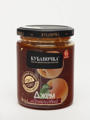 Абрикосовый джем, Кубаночка, 300 гр