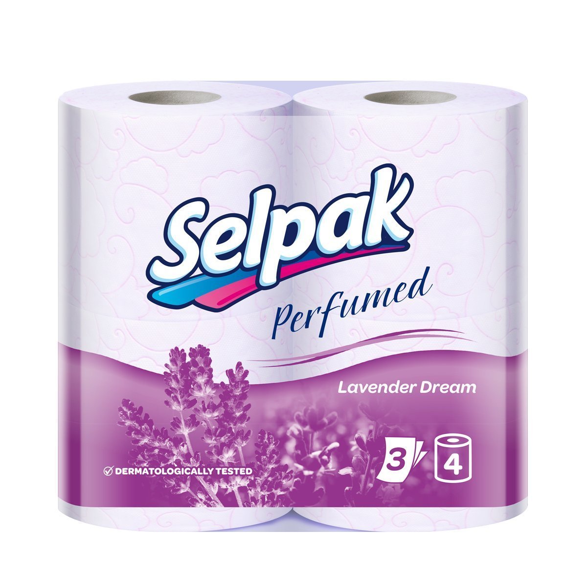 Туалетная бумага с ароматом лаванды, Selpak Aroma, 4 рул.