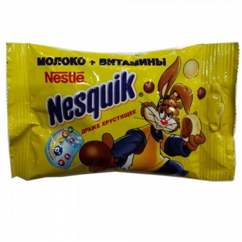Драже хрустящее 2 в 1 в белом и молочном шоколаде, Nesquik, 30 гр