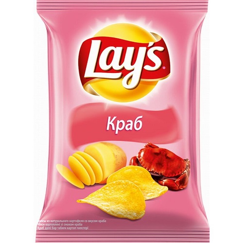 Чипсы со вкусом Краба, Lay's, 140 гр