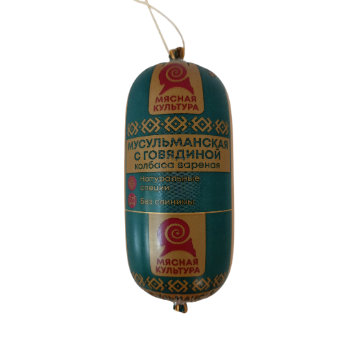 Колбаса вареная Мусульманская с говядиной, Мясная культура, 400 гр