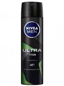 Дезодорант Ultra Titan антибактериальный эффект спрей, Nivea Men, 150 мл 