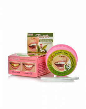 Зубная паста тайская натуральная с лечебными травами, Thai Kinaree, 25 гр  (121, 138, 145, 129)