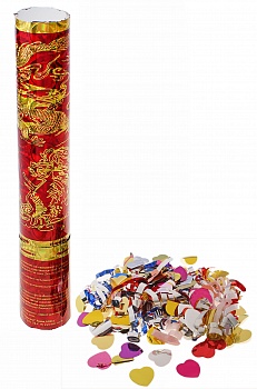 Хлопушка поворотная "Огонь" конфетти, серпантин, фольга, 30 см