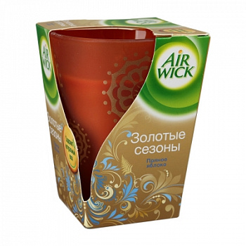 Ароматическая свеча "Пряное яблоко" Золотые сезоны, AirWick, 155 гр