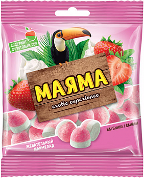 Мармелад Маяма со вкусом клубника со сливками, Яшкино, 70 гр