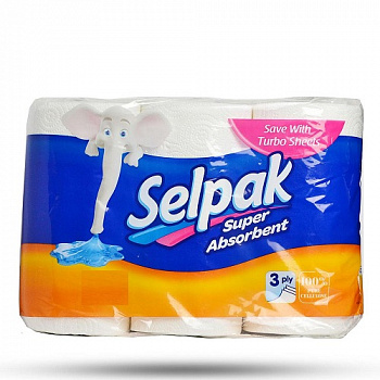 Полотенца бумажные, Selpak, 3 рул.