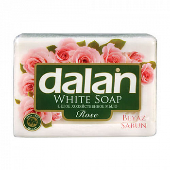 Мыло хозяйственное Белое Роза, Dalan, 110 гр