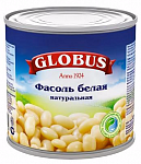 Фасоль белая натуральная консервированная, Globus, 425 мл