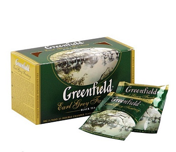Чай черный байховый с ароматом Бергамота Earl Grey Fantasy, Greenfield, 25 пакетиков