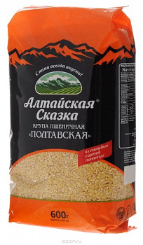 Крупа пшеничная Полтавская, Алтайская сказка, 600 гр