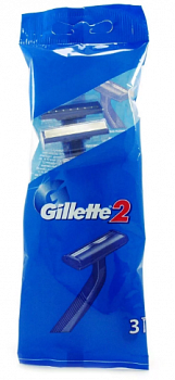 Станок одноразовый, Gillette2, 3 шт
