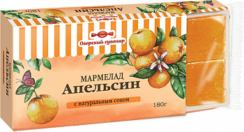 Мармелад «Озёрский сувенир» Апельсин, Яшкино, 180 гр