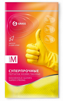 Перчатки хозяйственные M/средн., Grass, 1 пара