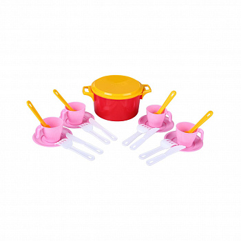 Набор детской посуды "Хозяйка" (столовый)(4 персоны), Альтернатива (М2225)