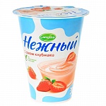 Йогурт с Соком Клубники 1,2%, Нежный, 320 гр