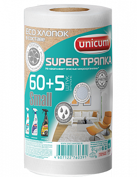 Супер тряпка для уборки, Unicum, 60+5 шт