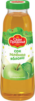 Сок Зеленое яблоко (стекло), Сады Придонья, 0,3 л