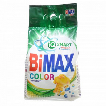 Порошок стиральный автомат Color, Bimax, 3 кг