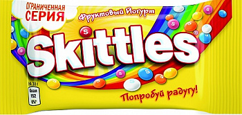 Жевательные конфеты Фруктовый йогурт, Skittles, 38 гр