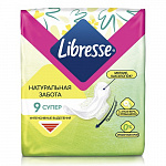 Прокладки гигиенические Super+ 5 кап., Libresse Natural Care, 9 шт