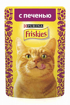 Корм для кошек с печенью, Friskies, 85 гр