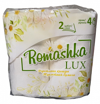 Туалетная бумага 2-х сл., Romashka Lux, 4 рул.