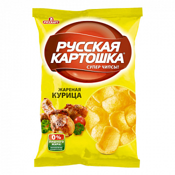 Чипсы Жареная курица, Русская картошка, 80 гр.