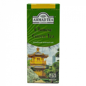 Чай зеленый китайский, Ahmad Tea, 25 пакетиков