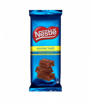 Шоколад Пористый молочный, Nestle, 82 гр