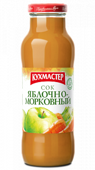 Сок Яблочно-морковный с мякотью, Кухмастер, 0,7 л.