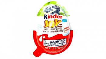 Яйцо шоколадное с игрушкой Jurassic World, Kinder Joy, 20 гр